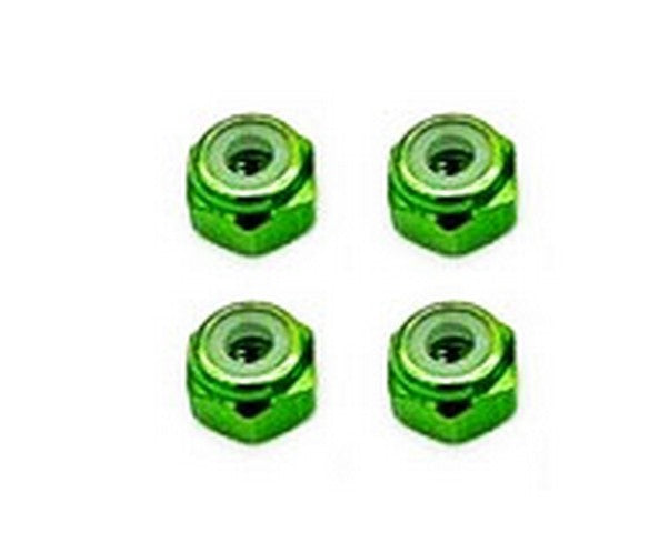 Marka Racing - Aluminum Wheel Lock Nut - 2mm - Green
